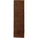 Mellow 96 X 27 inch Dark Brown Rug
