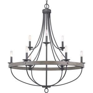 Camps Bay 9 Light 35 inch Graphite Chandelier Ceiling Light