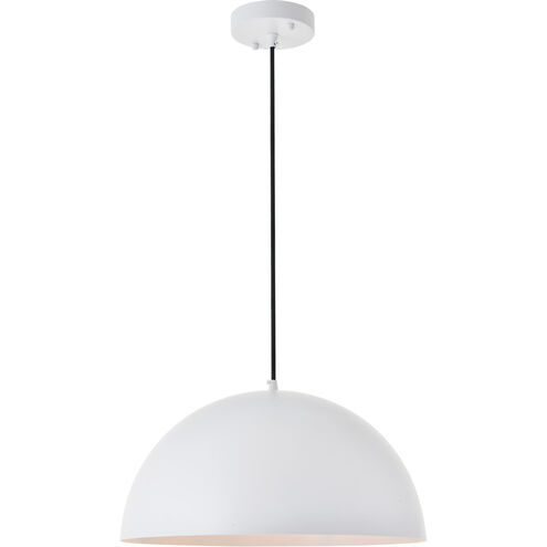 Forte 1 Light 16 inch White Pendant Ceiling Light
