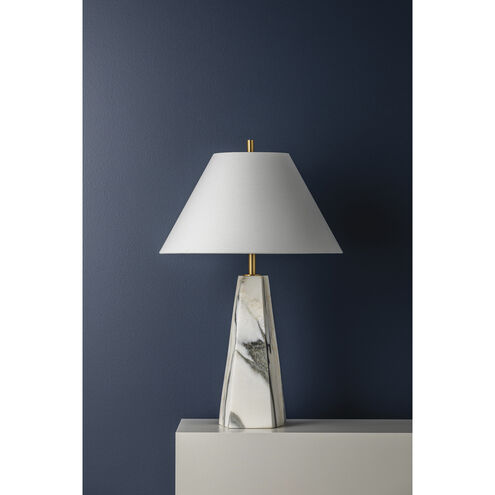 Benicia 30 inch 15.00 watt Aged Brass Table Lamp Portable Light