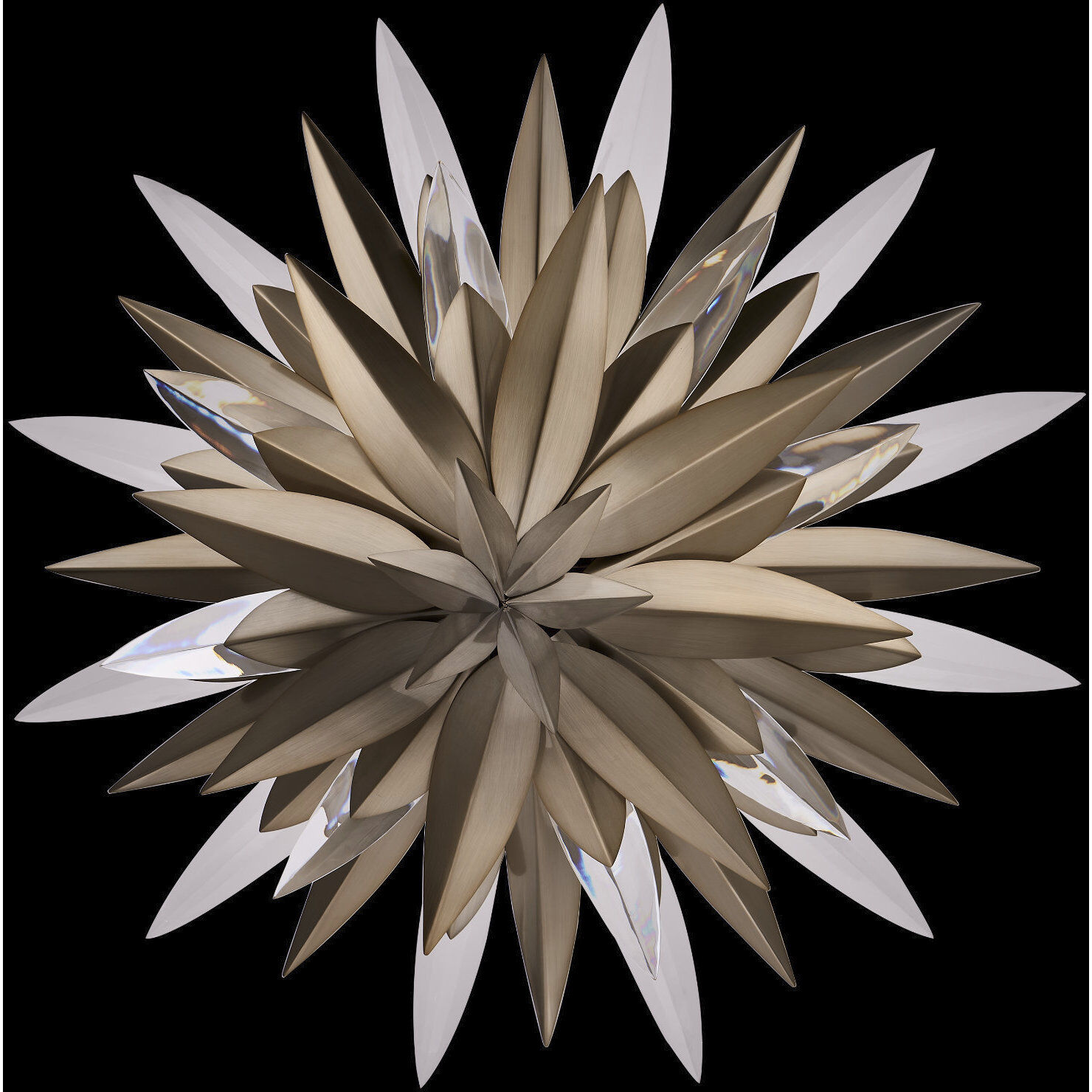 Roche 9 Light 28.5 inch Winter Brass Pendant Ceiling Light