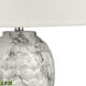 Causeway Waters 31 inch 9.00 watt White Marbleized with Clear Table Lamp Portable Light