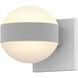 Reals LED 6 inch Textured White Indoor-Outdoor Sconce, Inside-Out