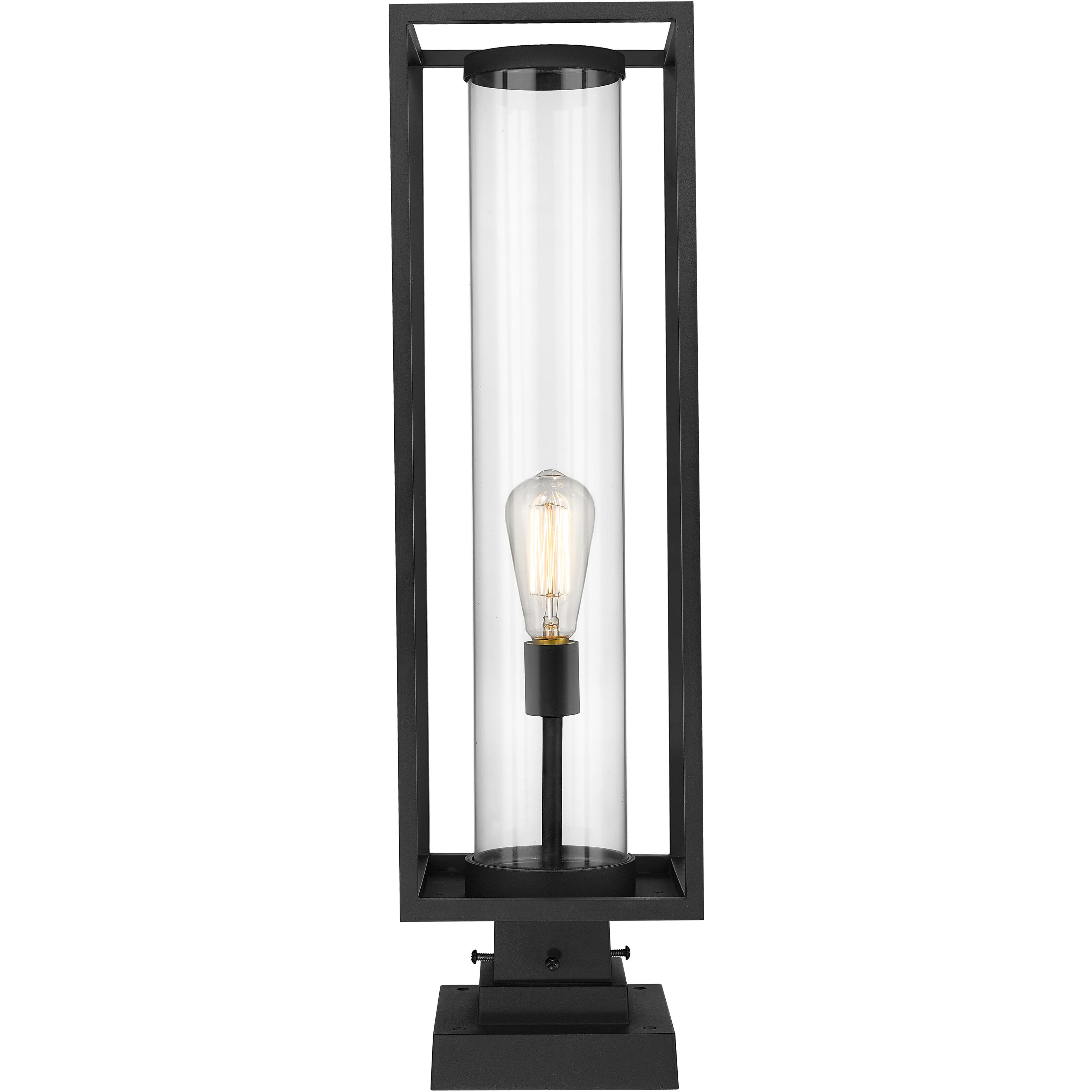 Dunbroch 1 Light 28.75 inch Black Outdoor Pier Mounted Fixture