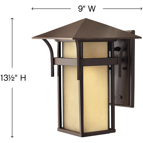 Estate Series Harbor LED 14 inch Anchor Bronze Outdoor Wall Mount Lantern, Low Voltage