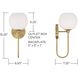 Ansley 1 Light 6.5 inch Aged Brass Sconce Wall Light