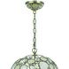 Palla 1 Light 13 inch Antique Silver Chandelier Ceiling Light
