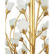 Fiorella 12 Light 34 inch Contemporary Gold Leaf Chandelier Ceiling Light