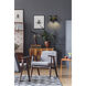 Soriano 2 Light 12 inch Matte Black and Heritage Brass Wall Sconce Wall Light