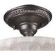 Restoration 3 Light 12 inch Dark Silver Semi Flush Mount Ceiling Light
