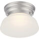 Bogie LED 6 inch Brushed Nickel Flush Mount Ceiling Light