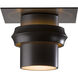 Twilight 1 Light 9 inch Coastal Black Outdoor Semi-Flush