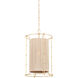 Jones Point 1 Light 20 inch Vintage Gold Leaf Lantern Ceiling Light