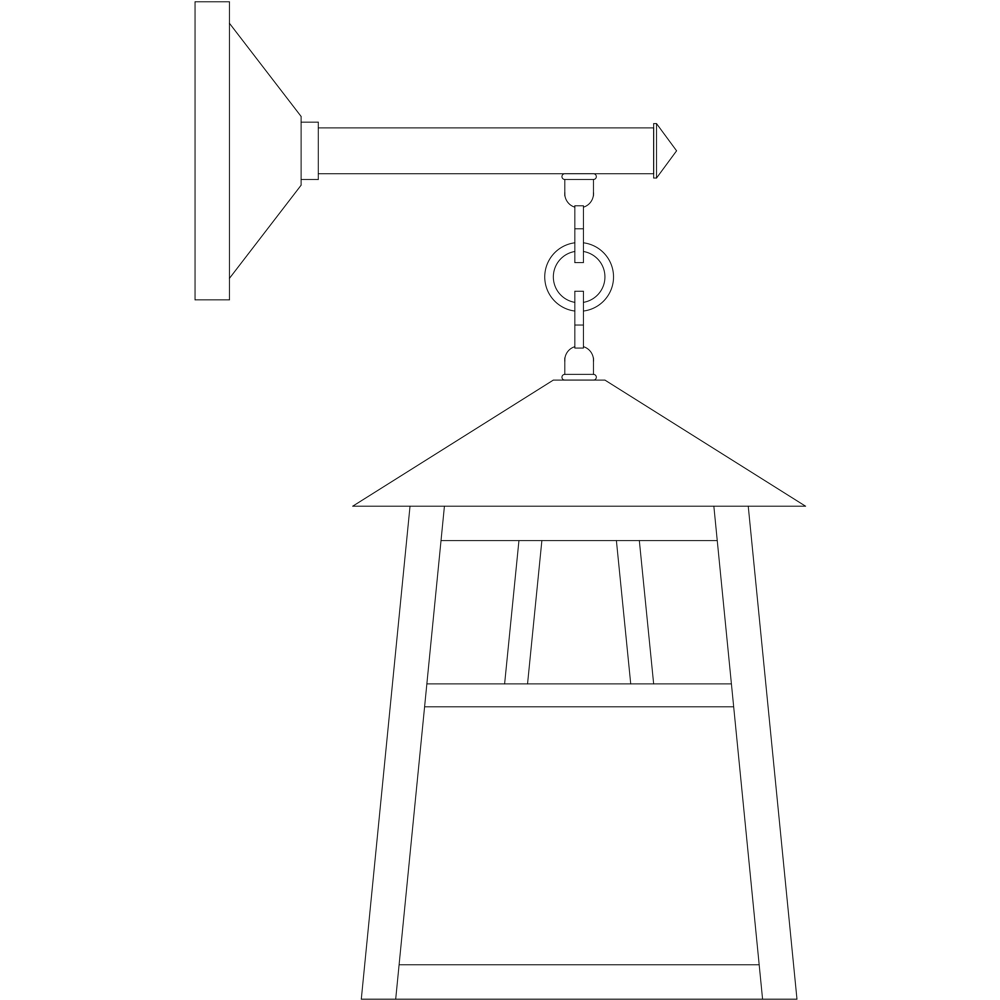 Raymond 1 Light 21.75 inch Mission Brown Outdoor Wall Mount in White Opalescent
