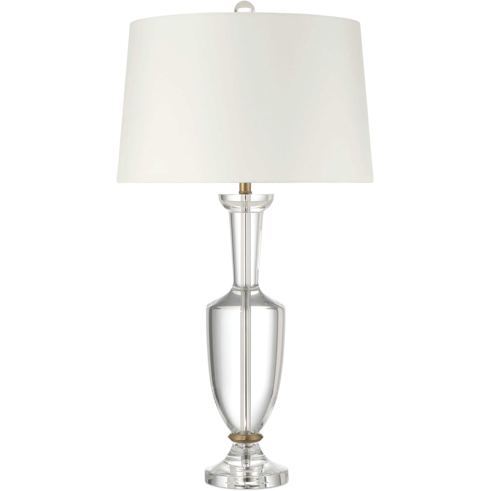 Classico 33.5 inch 150.00 watt Clear/Natural Brass Table Lamp Portable Light