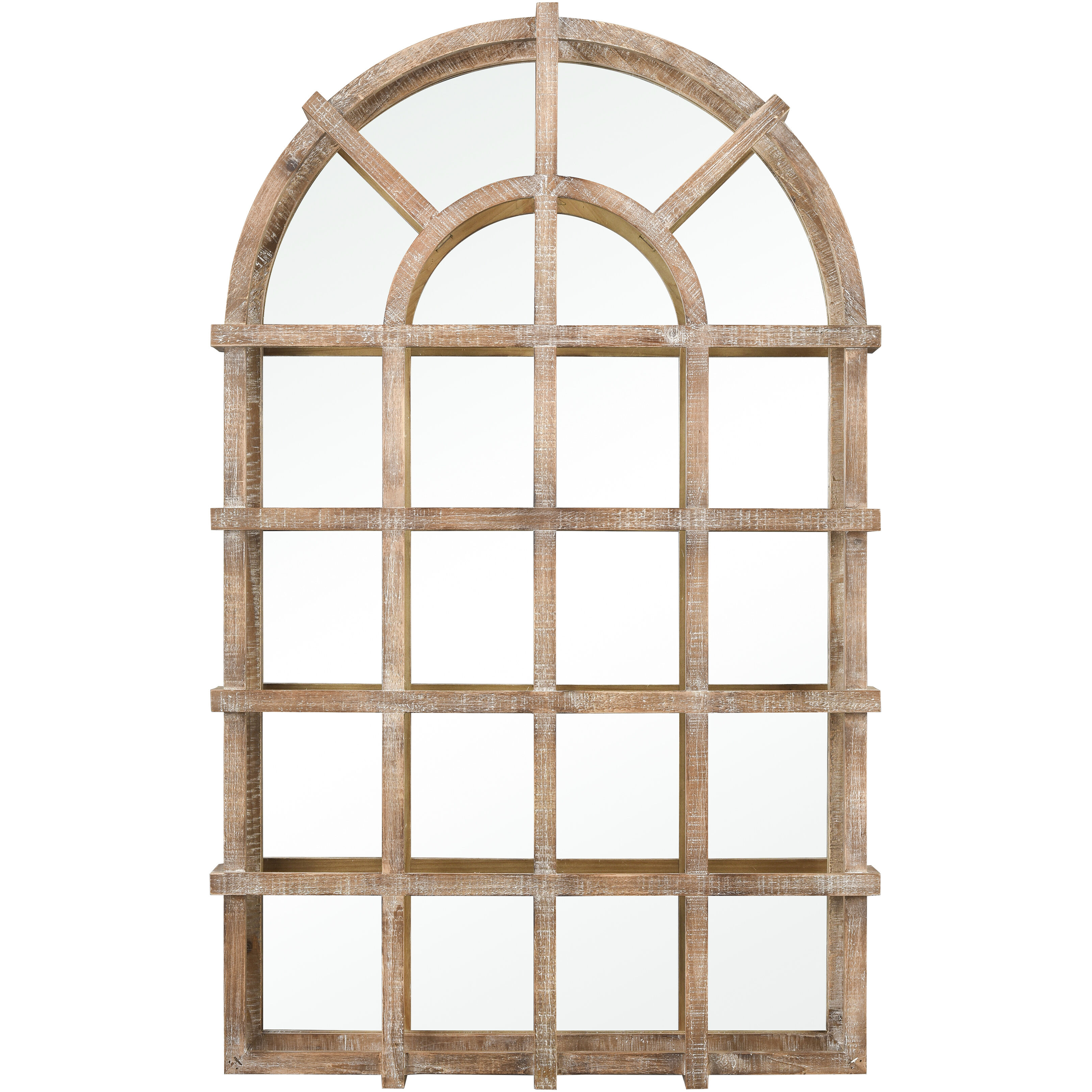 Atherton 40 X 24.5 inch Weathered Brown with Mirror Wall Mirror
