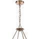 Cabana 8 Light 38 inch Lacquered Gold Chandelier Ceiling Light