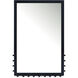 Figaro 36 X 24 inch Black Wall Mirror