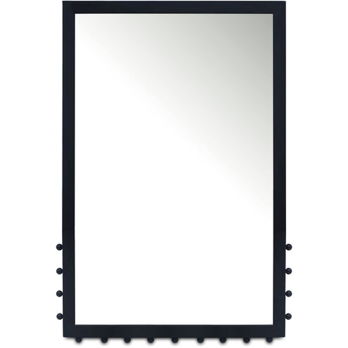 Figaro 36 X 24 inch Black Wall Mirror