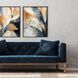 Abstract Collection Brushed Silver Floater Frame Canvas
