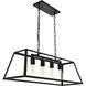 Resolute 4 Light 32 inch Black Pendant Ceiling Light