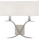 Payton 2 Light 16 inch Satin Nickel Wall Sconce Wall Light, Essentials