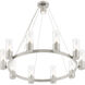 Midtown 10 Light 30 inch Brushed Nickel Chandelier Ceiling Light