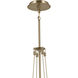 Albers LED 10.5 inch Muted Brushed Gold Pendant Ceiling Light in Brushed Gold and Champagne Bronze