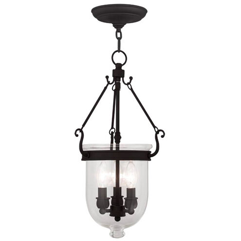 Jefferson 3 Light 10 inch Black Chain Lantern