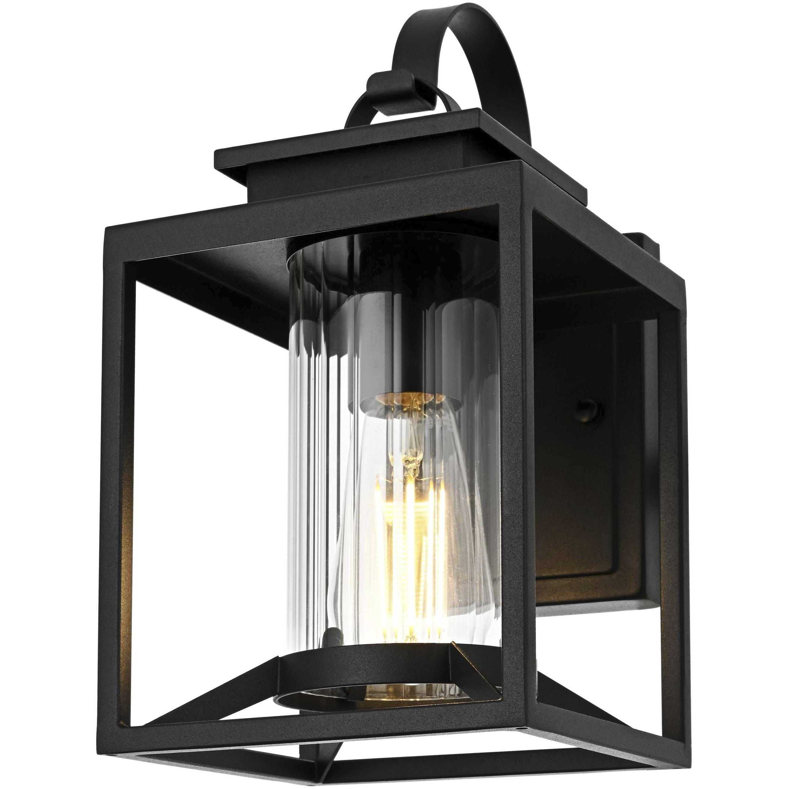 Witte 1 Light 12.5 inch Black Outdoor Wall Sconce