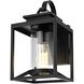 Witte 1 Light 12.5 inch Black Outdoor Wall Sconce