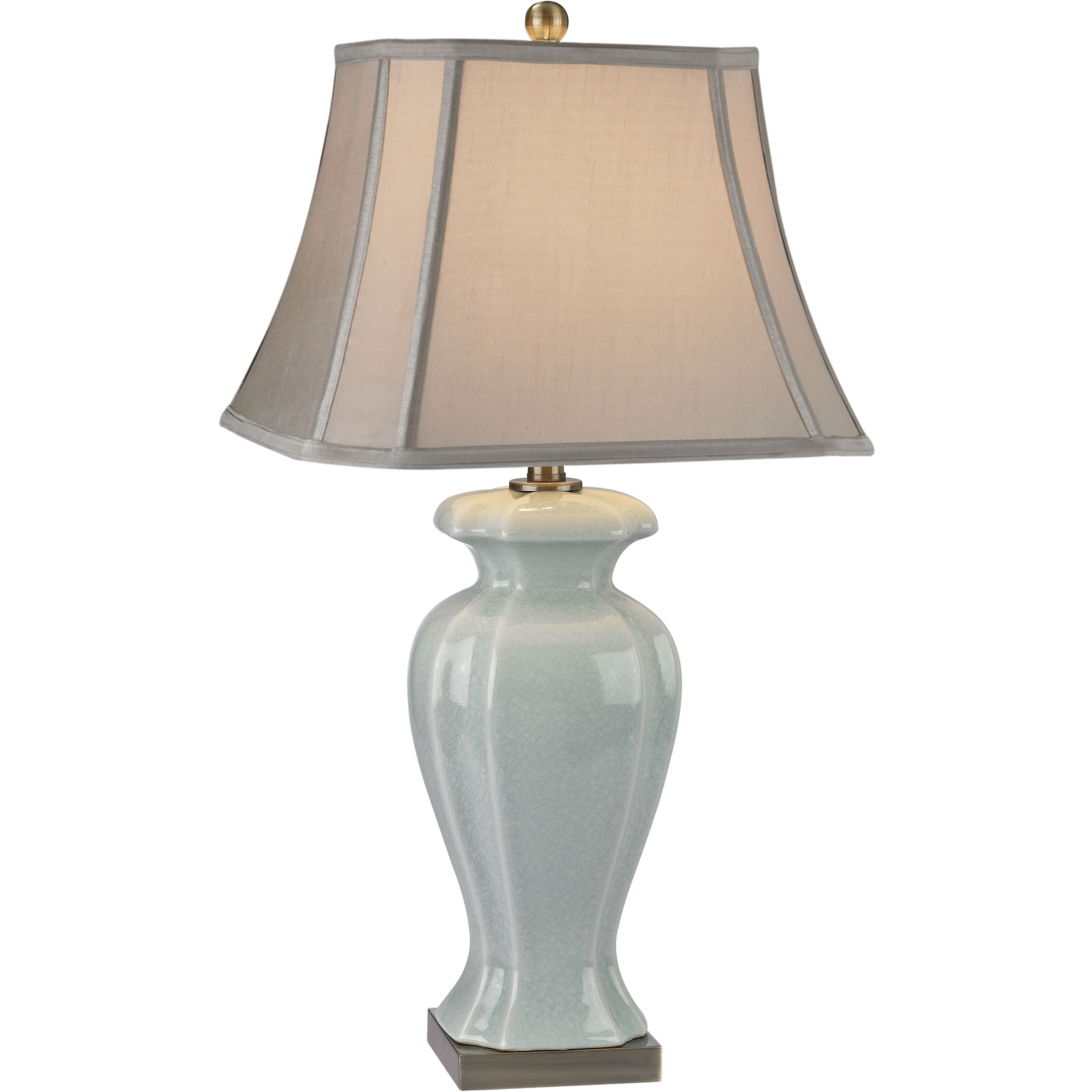 Celadon 29 inch 150 watt Green Table Lamp Portable Light