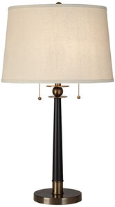 City Heights 29 inch 120.00 watt Black Table Lamp Portable Light 