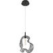 Norah 1 Light 5.5 inch Matte Black Standard Pendant Ceiling Light in Smoke