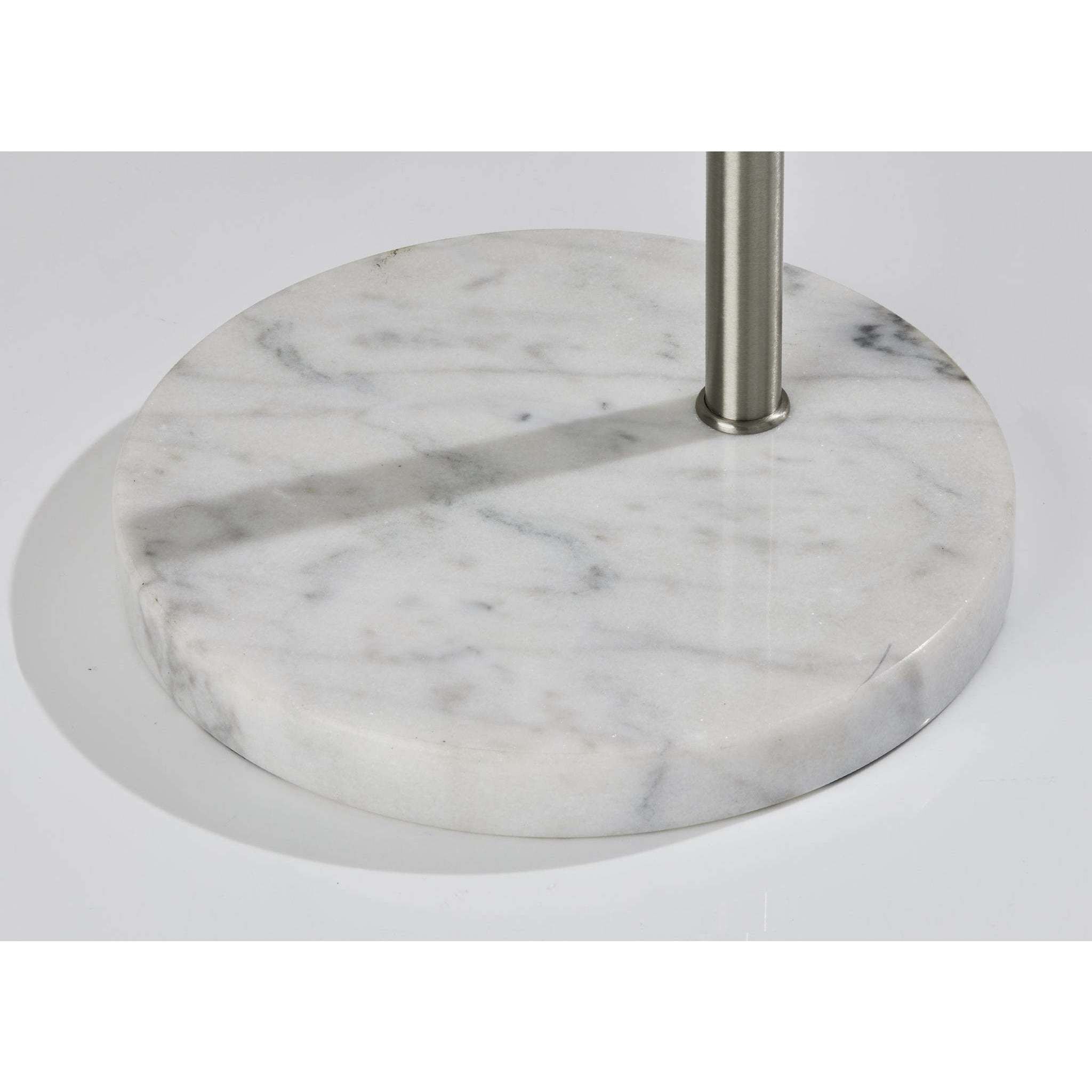 Adler 67 inch 150.00 watt Brushed Steel Arc Lamp Portable Light