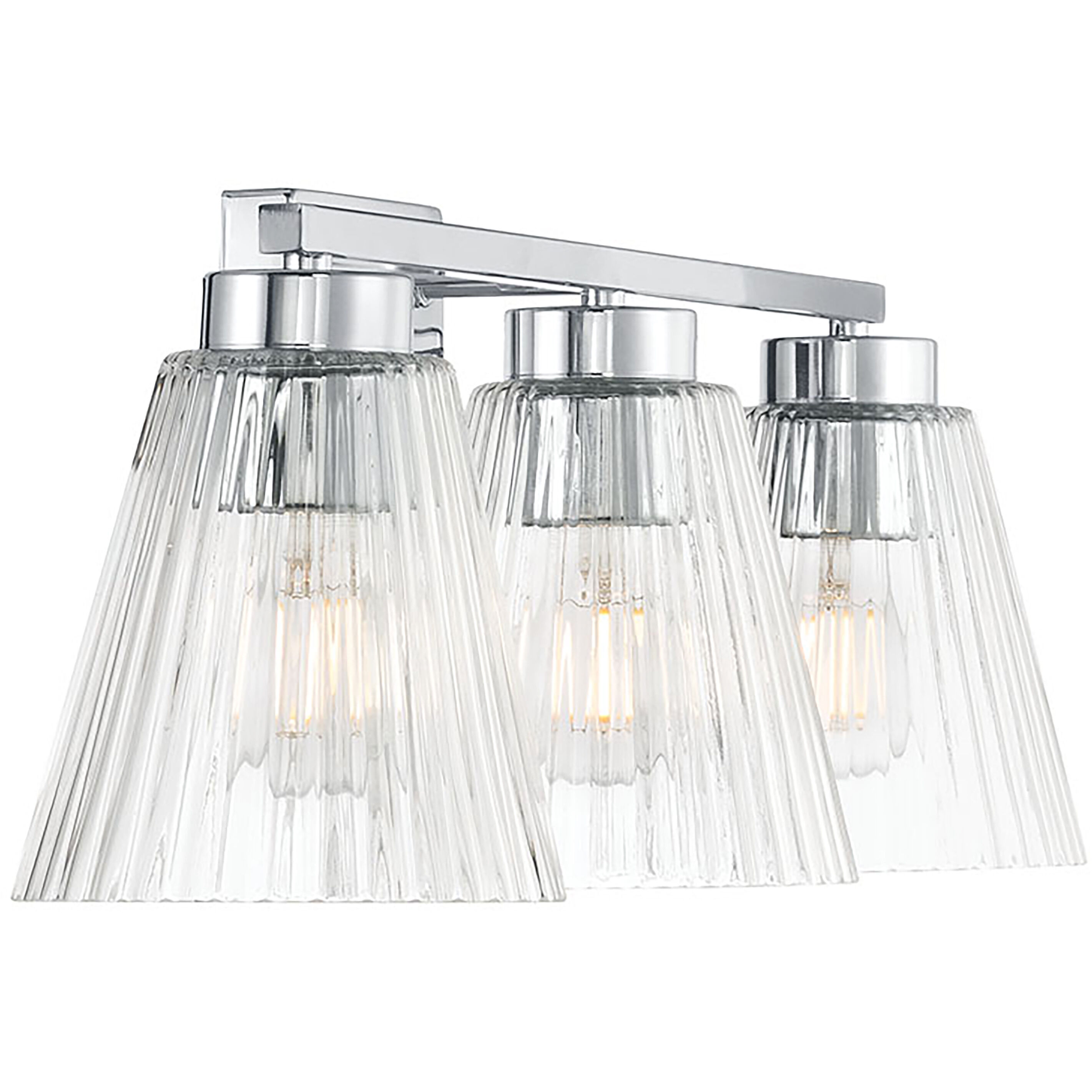 Riville 3 Light 22.75 inch Chrome Bathroom Vanity Light Wall Light