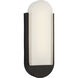 Drew & Jonathan Dante 1 Light 14 inch Textured Black Outdoor Wall Sconce