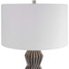 Maxime 30 inch 150 watt Smokey Gray Table Lamp Portable Light