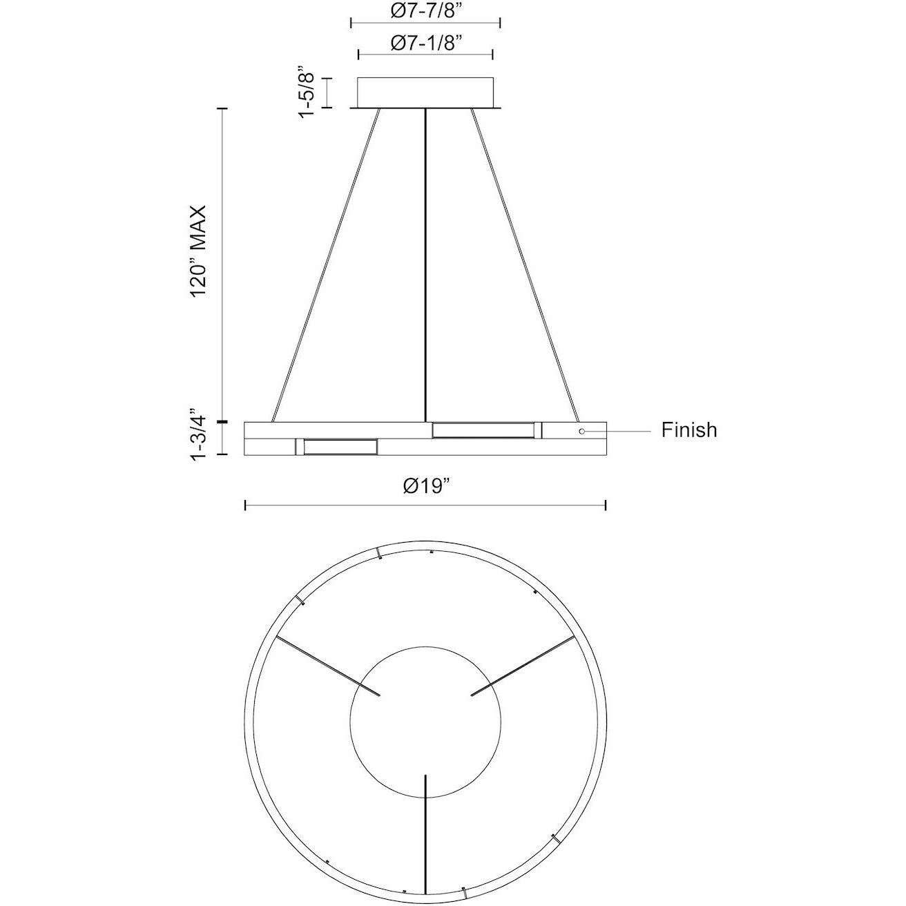 Anello Minor 19.00 inch Pendant