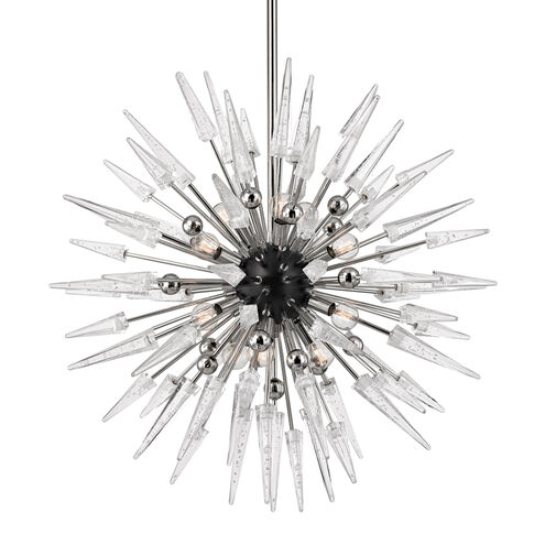 Sparta 12 Light 32 inch Polished Nickel Chandelier Ceiling Light
