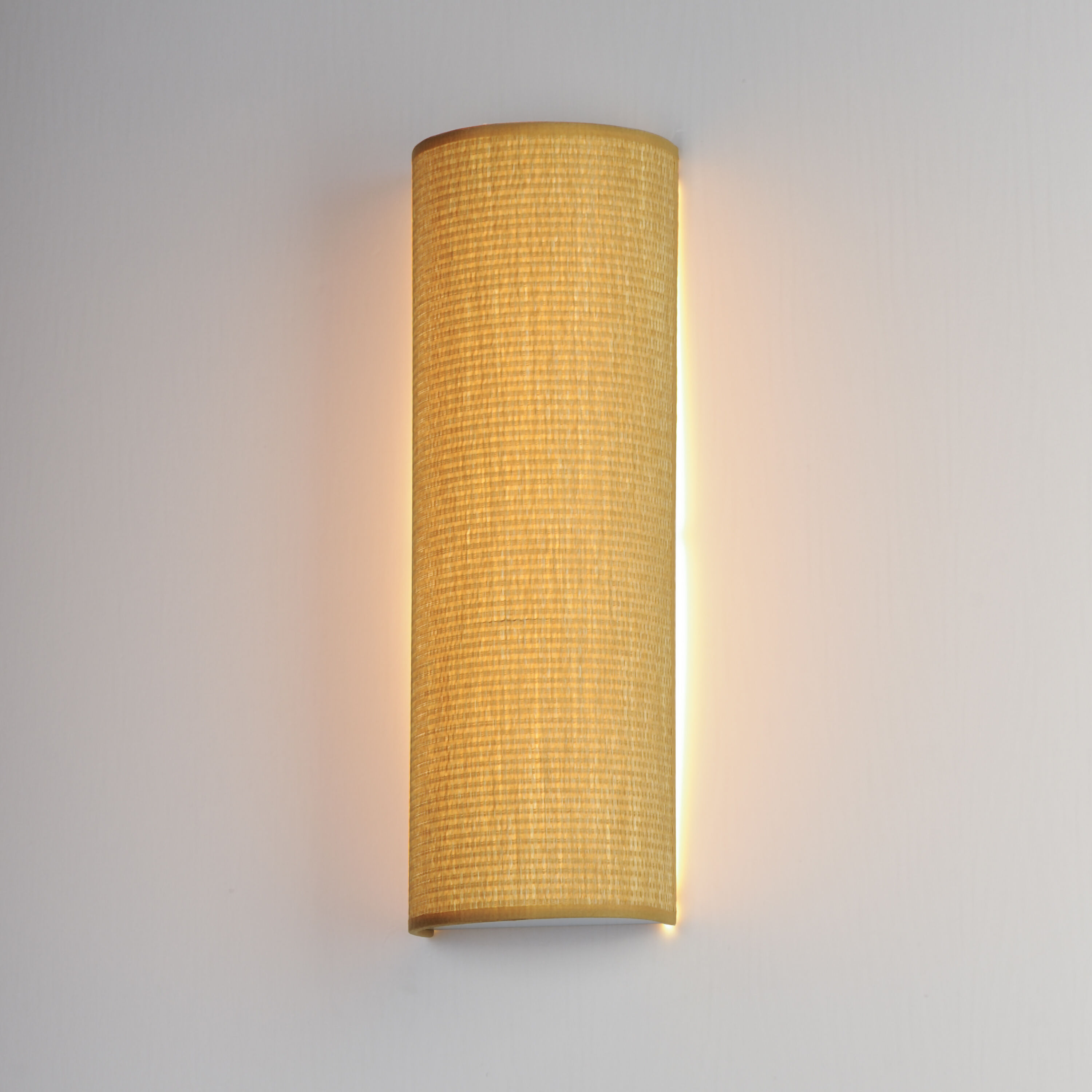 Prime Wall Sconce Wall Light in Grass Cloth