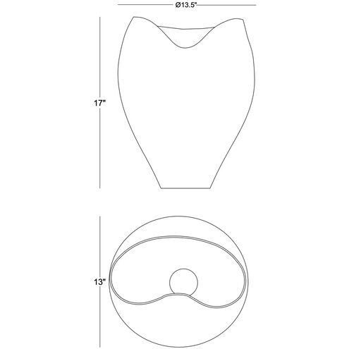 Darien 17 inch Vase