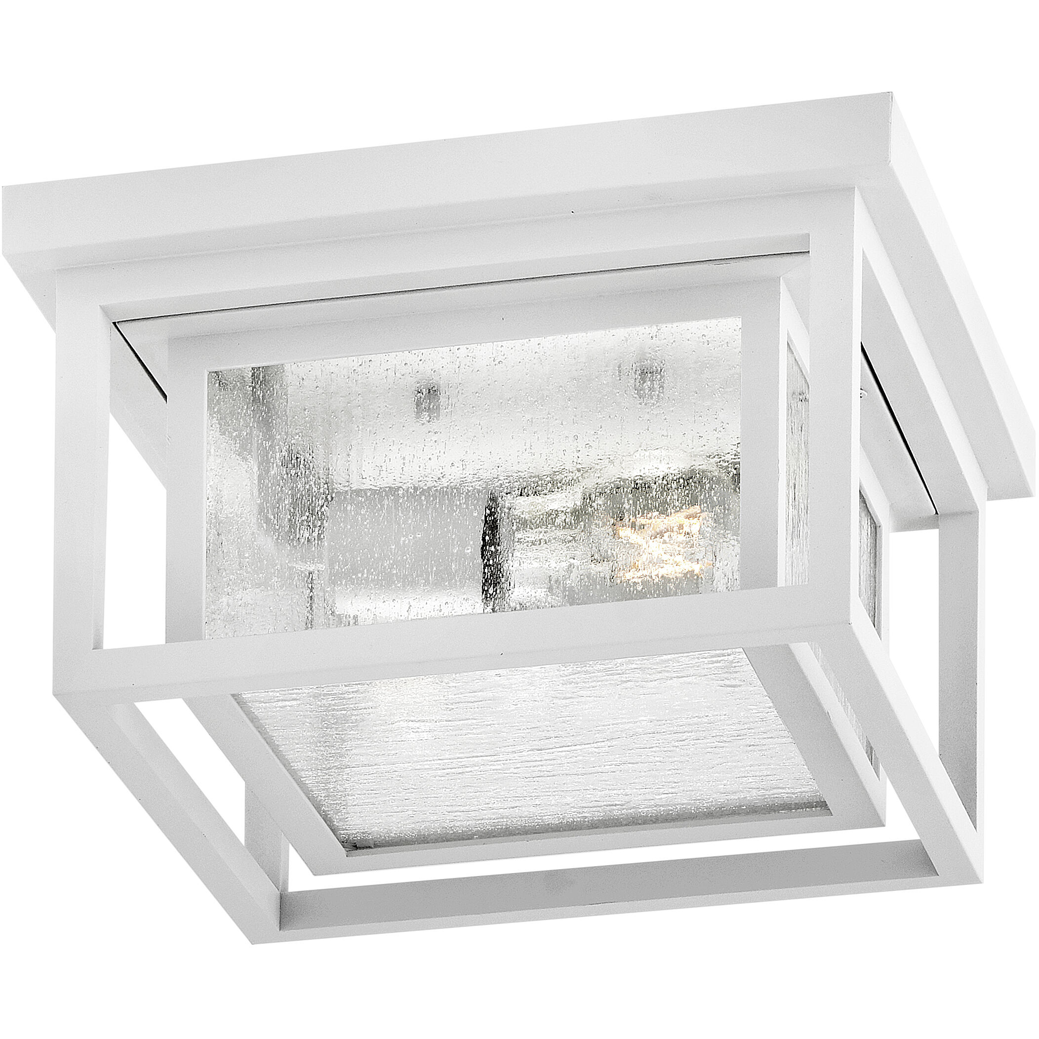 Coastal Elements Estate Series Republic 2 Light 11 inch Textured White Outdoor Ceiling