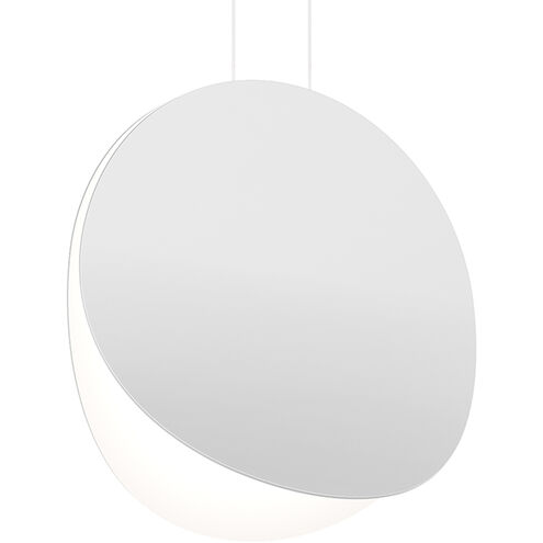 Malibu Discs LED 18 inch Satin White Pendant Ceiling Light