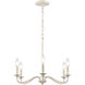Quinn 6 Light 30 inch Antique White Chandelier Ceiling Light