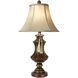 Signature 32 inch 150 watt Brown with Gold Highlight Table Lamp Portable Light