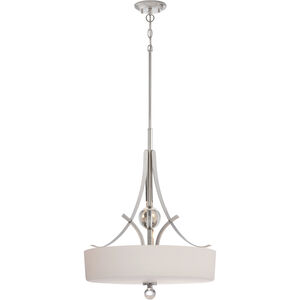 Connie 3 Light 20 inch Polished Nickel Pendant Ceiling Light