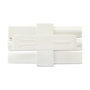 UCL Series 120V 1 inch White Undercabinet End to End Connector