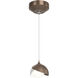 Brooklyn 1 Light 6 inch Bronze and White Mini Pendant Ceiling Light in Bronze/White