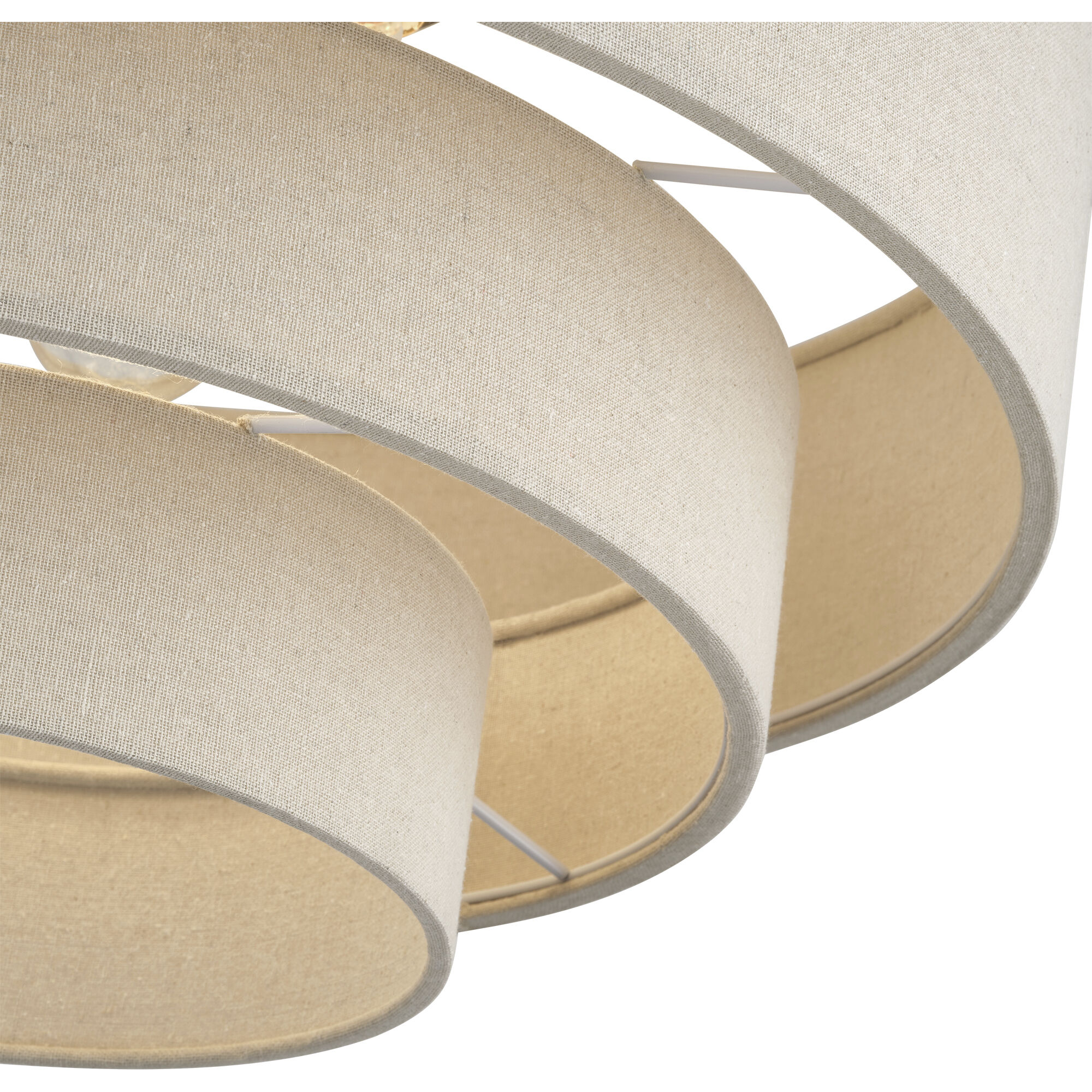 Bellingham 5 Light 28 inch Antique Gold Leaf Semi Flush Mount Ceiling Light, Extra Large